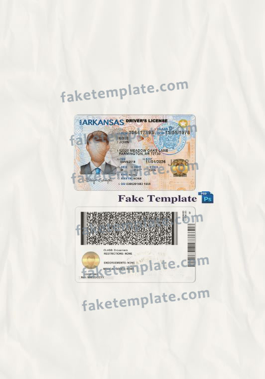 arkansas-drivers-license-template-05 arkansas-drivers-license-template-05