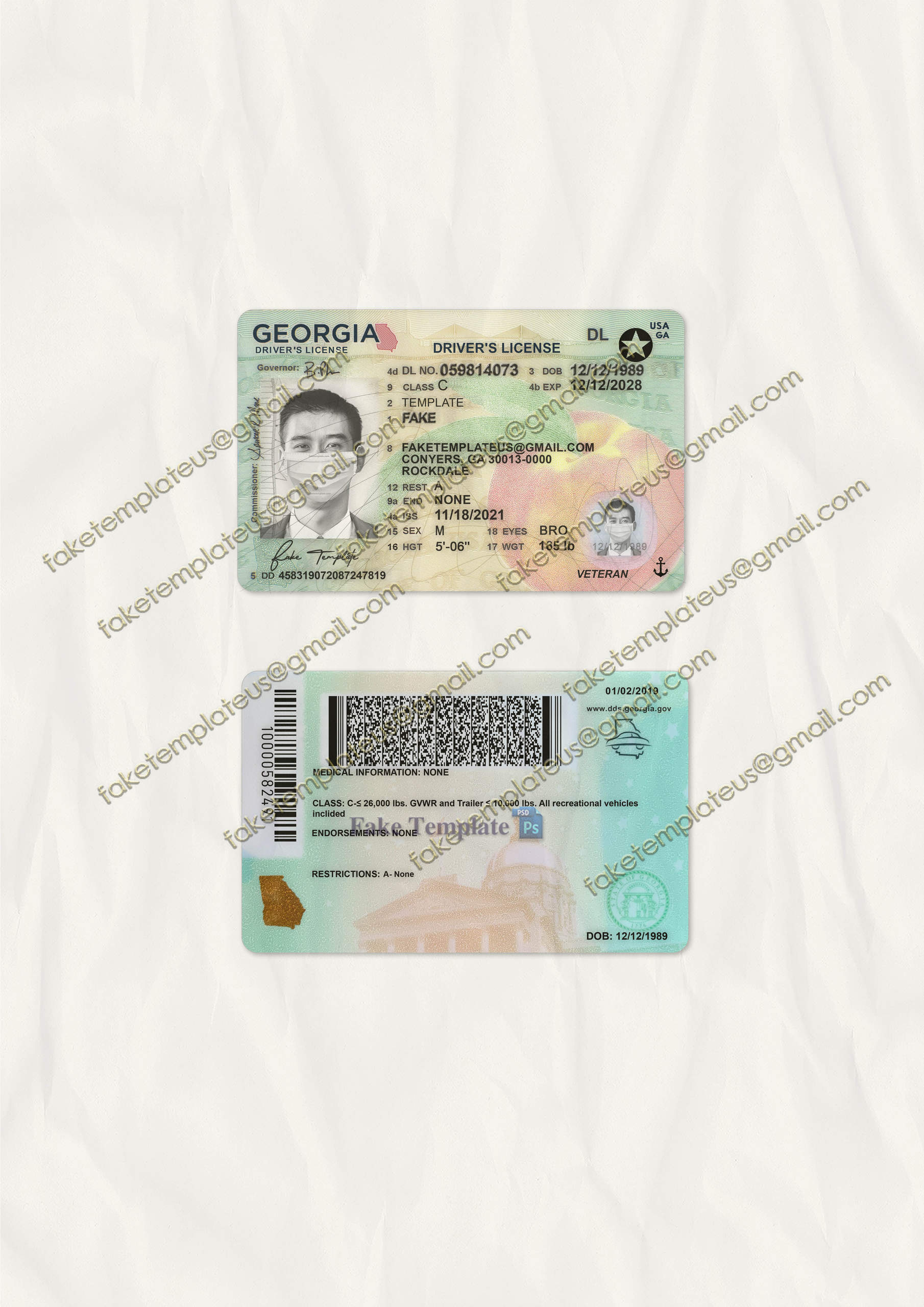 blank georgia driver license blank georgia driver license