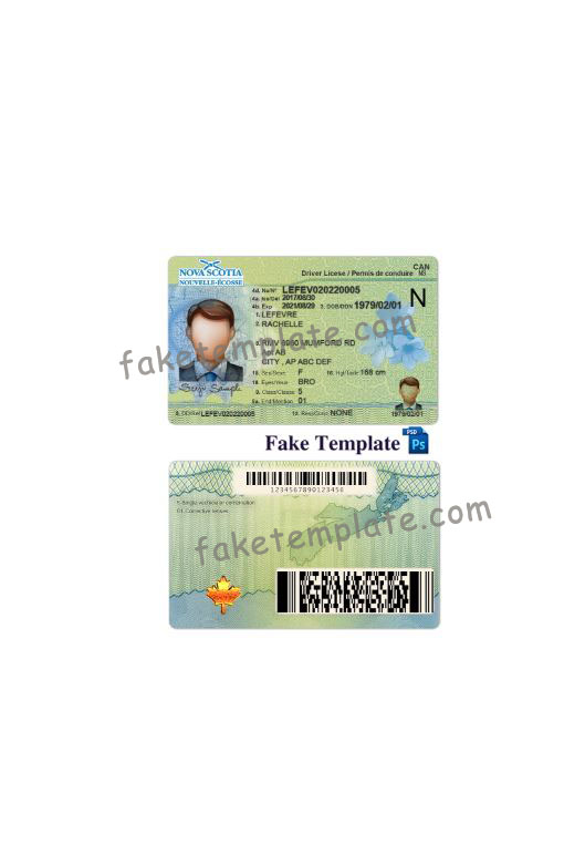 nova-scotia-driver-license-template-05 nova-scotia-driver-license-template-05