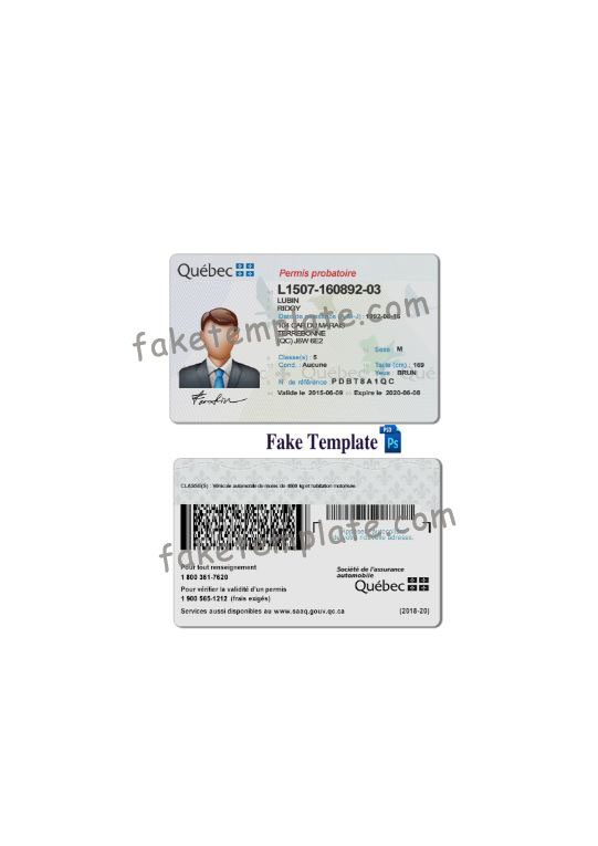 quebec-driver-license-template-05 quebec-driver-license-template-05