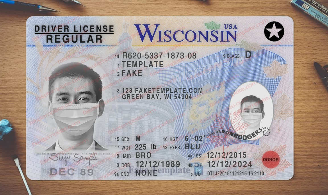 wisconsin-drivers-license-template-02 fake wisconsin drivers license generator