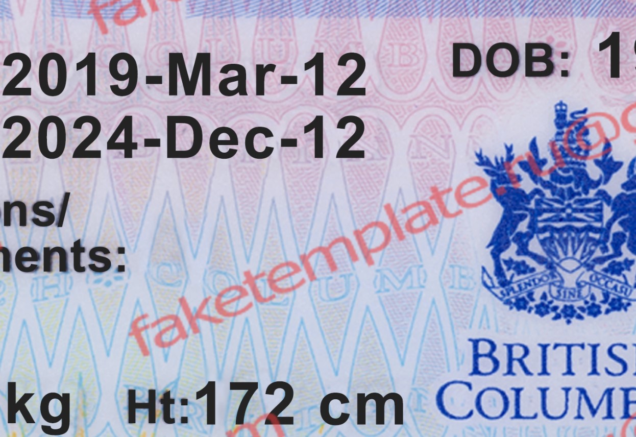 canada drivers license psd 02 british columbia drivers license psd