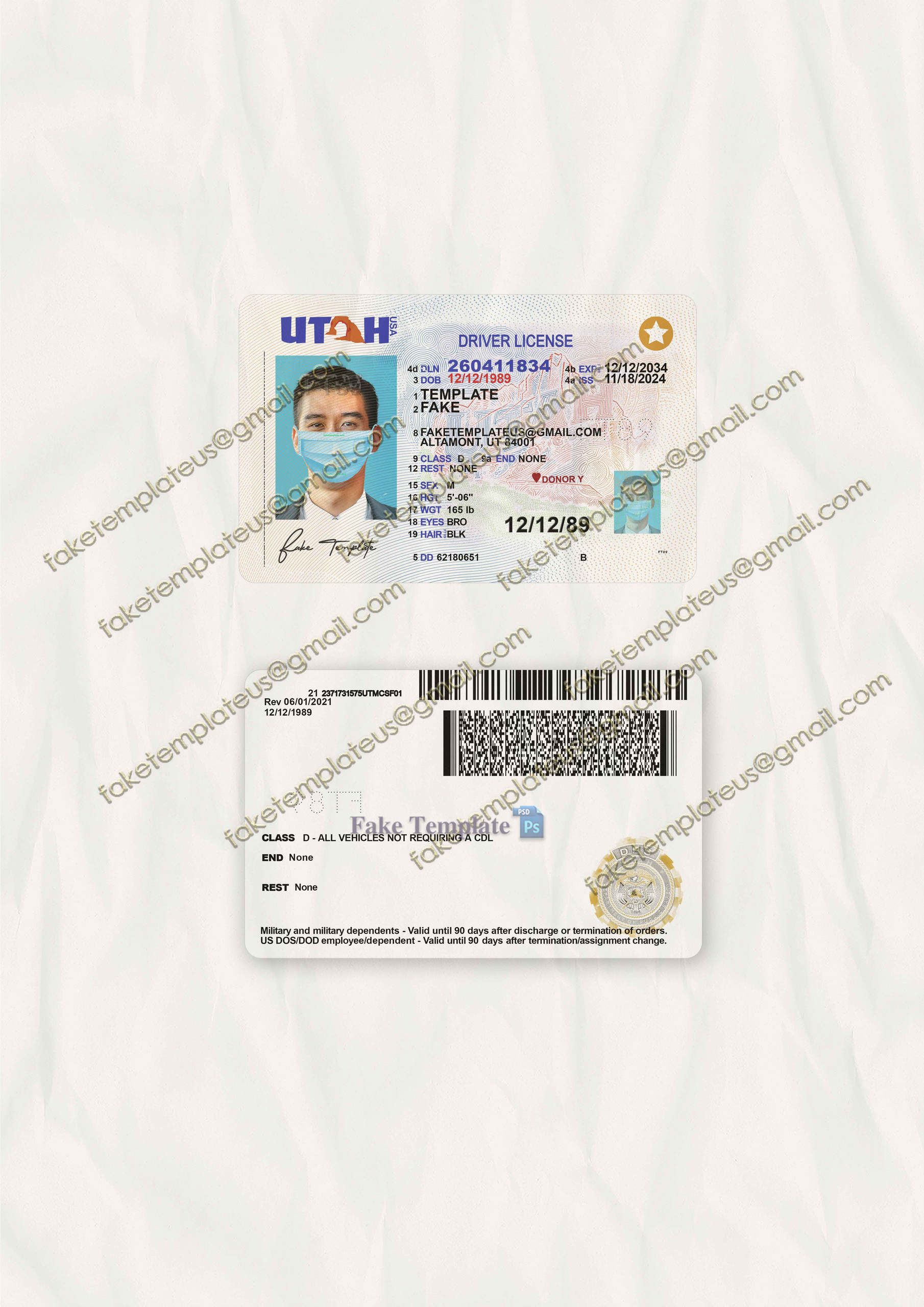 real utah drivers license
